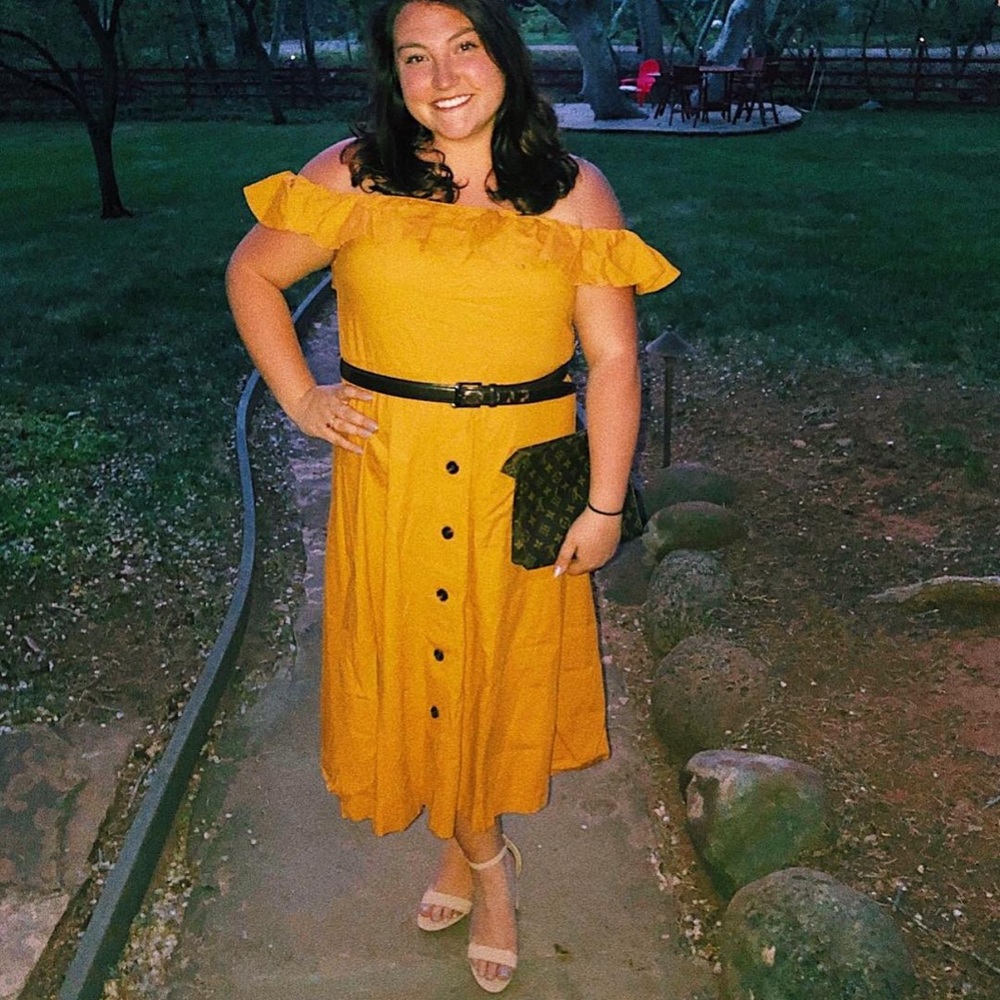 Mustard Linen Dress